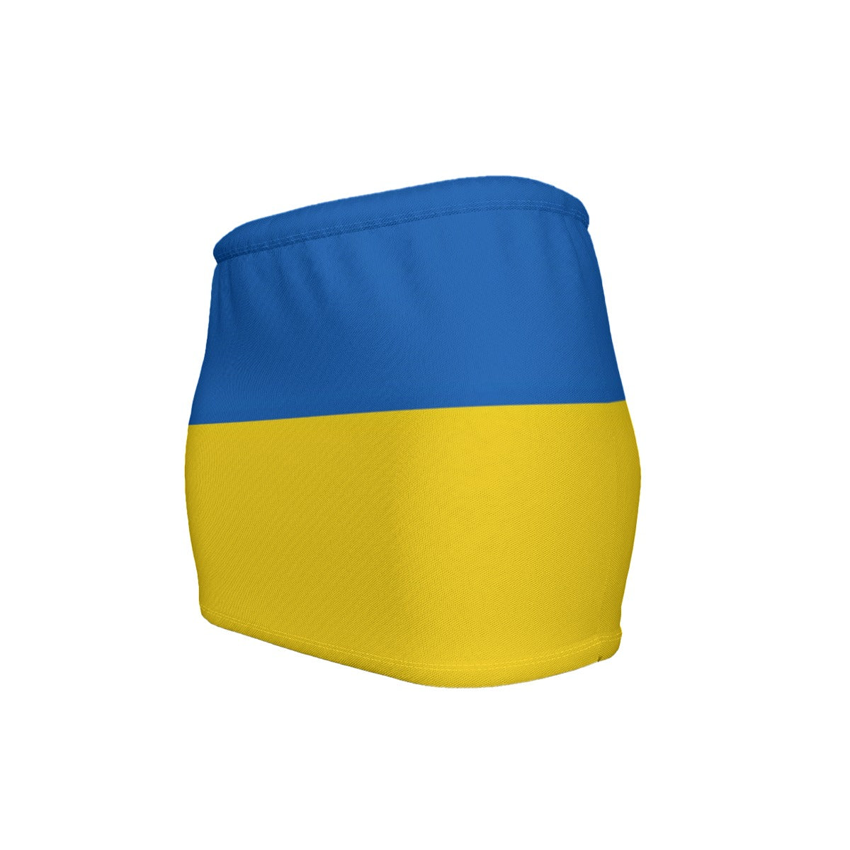 Ukraine Flag Inspired Women’s Slinky Micro Mini Skirt