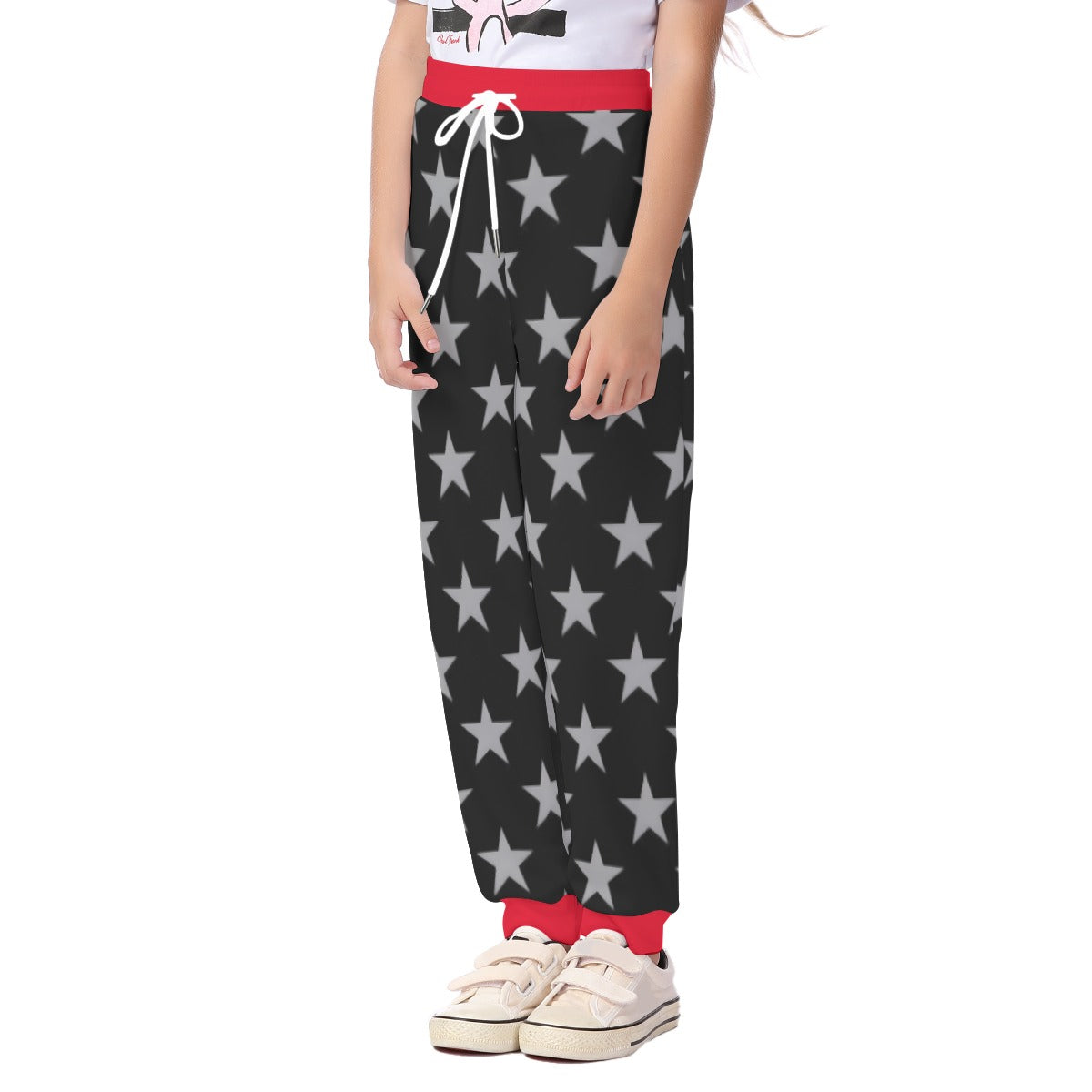 Thin Red Line Flag Inspired Unisex Kids' Casual Pants
