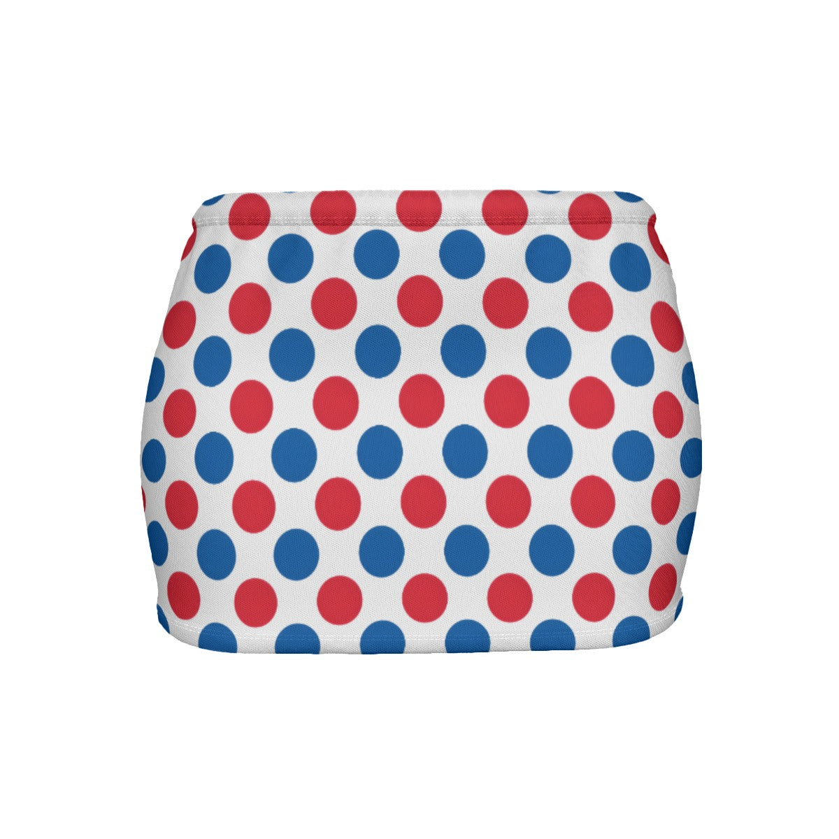 USA/American Flag Inspired Polka Dot Pattern Women’s Slinky Micro Mini Skirt