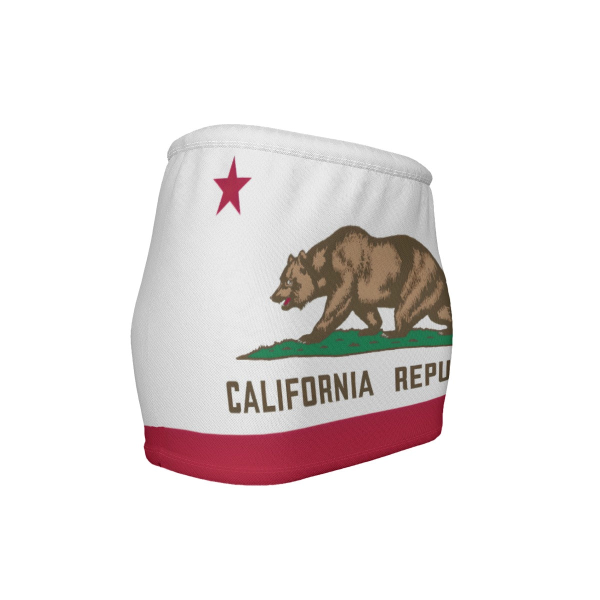 California Flag Inspired Women’s Slinky Micro Mini Skirt