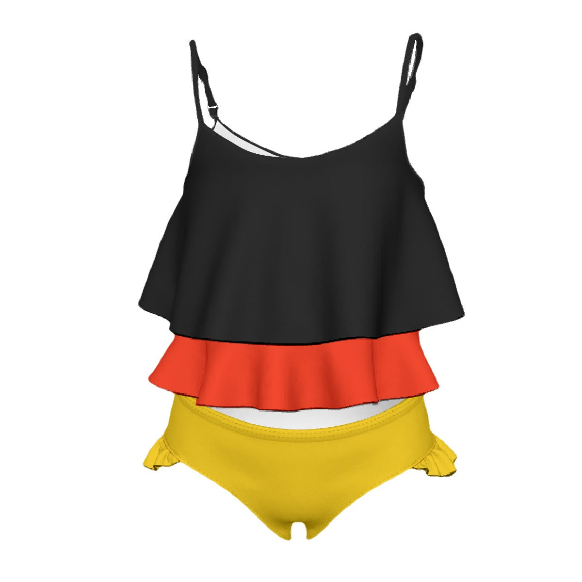 Germany Flag Inspired Girl's Swimsuit