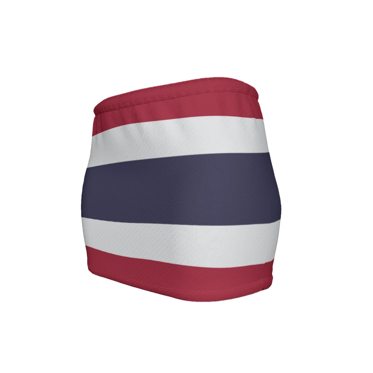 Thailand Flag Inspired Women’s Slinky Micro Mini Skirt
