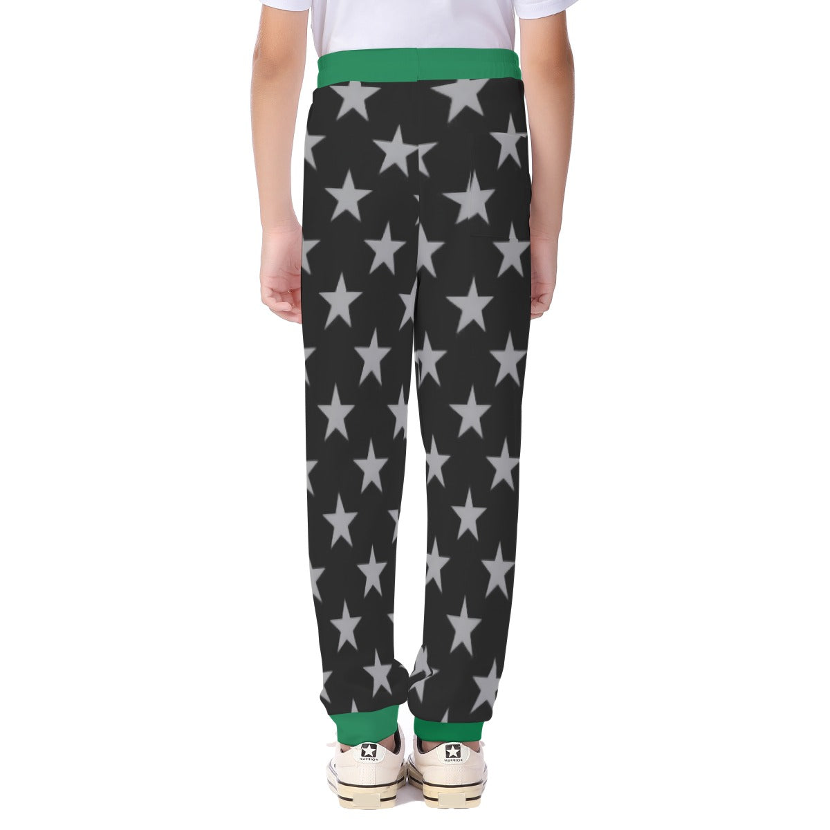 Thin Green Line Flag Inspired Unisex Kids' Casual Pants