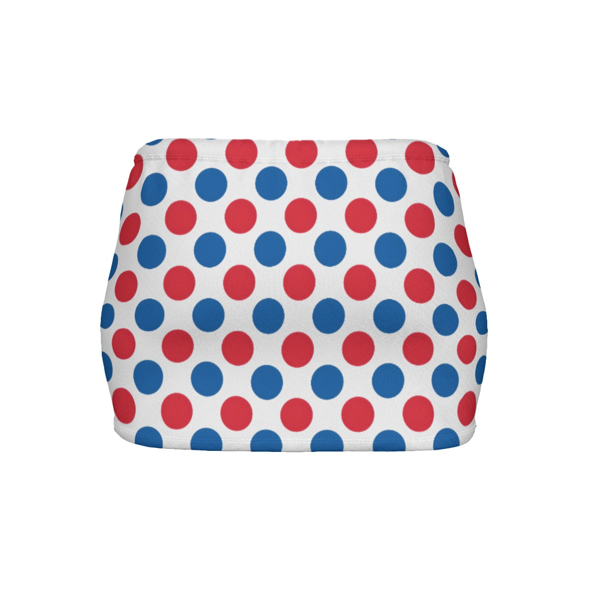 USA/American Flag Inspired Polka Dot Pattern Women’s Slinky Micro Mini Skirt