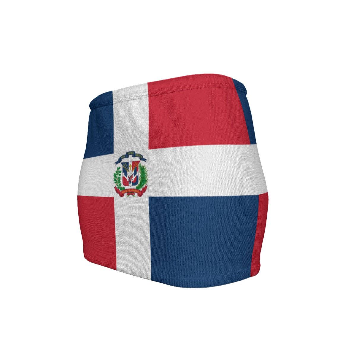 Dominican Republic Flag Inspired Women’s Slinky Micro Mini Skirt