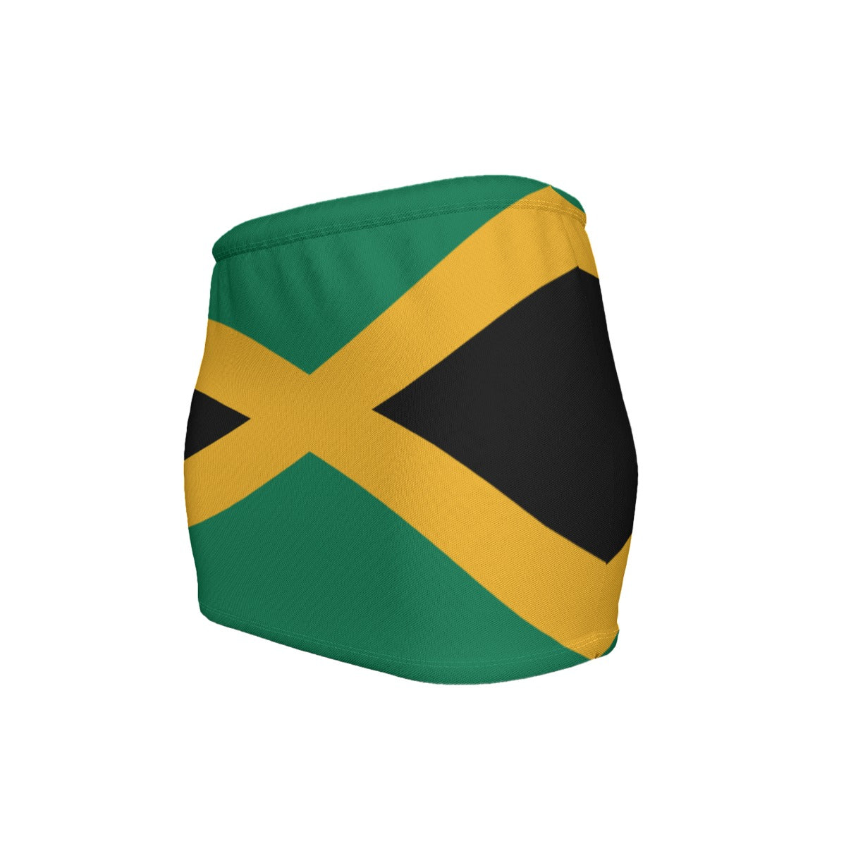 Jamaica Flag Inspired Women’s Slinky Micro Mini Skirt
