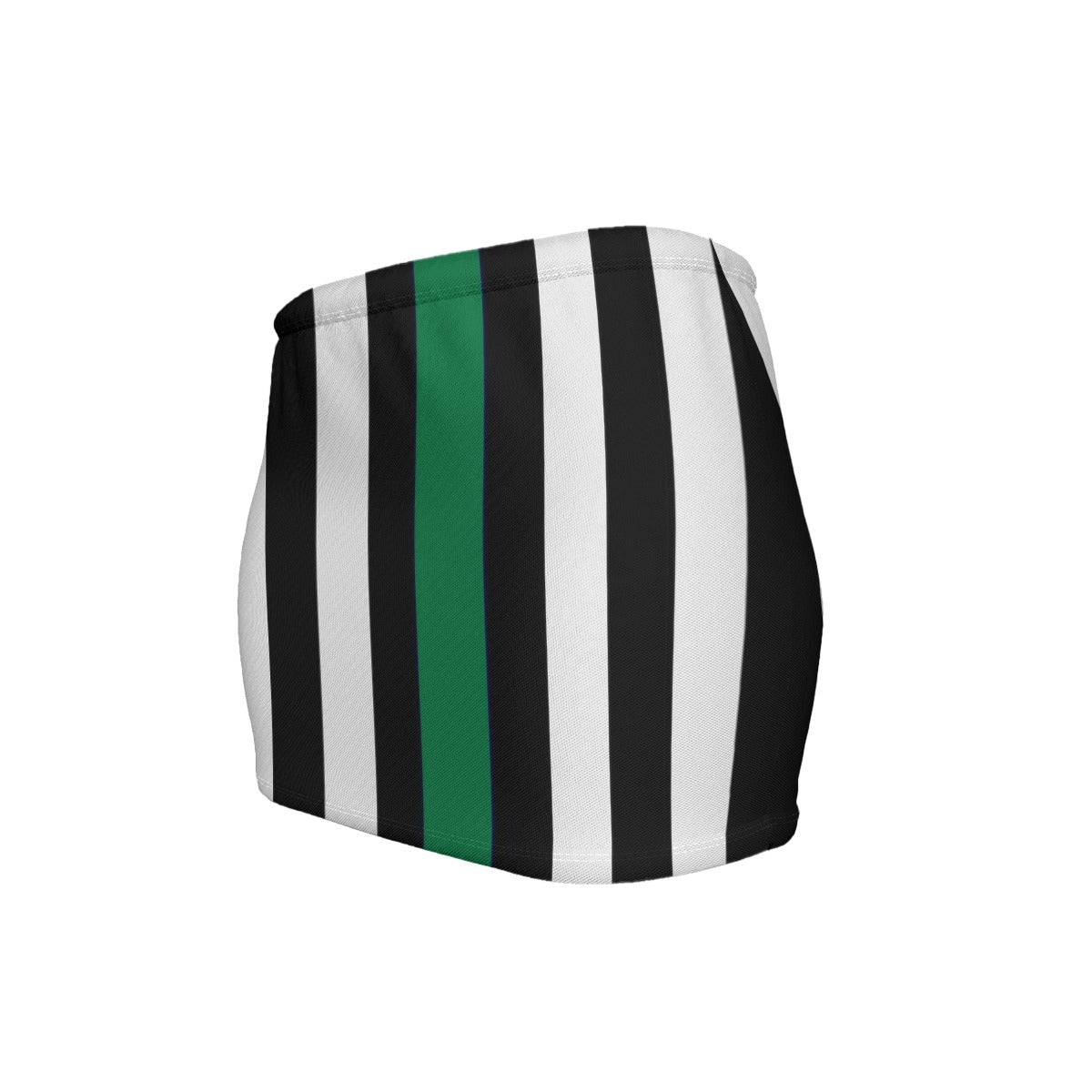 Thin Green Line Flag Inspired Women’s Slinky Micro Mini Skirt