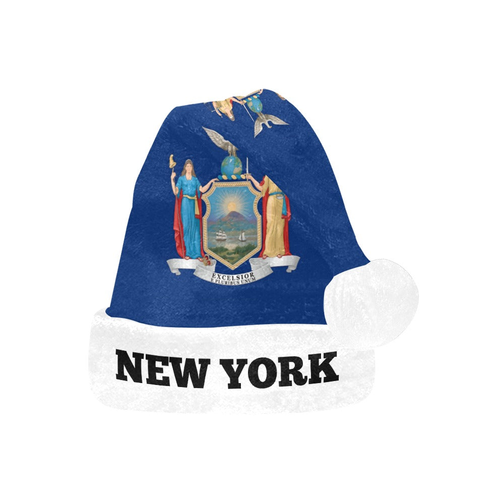 New York Flag Christmas Santa Hat