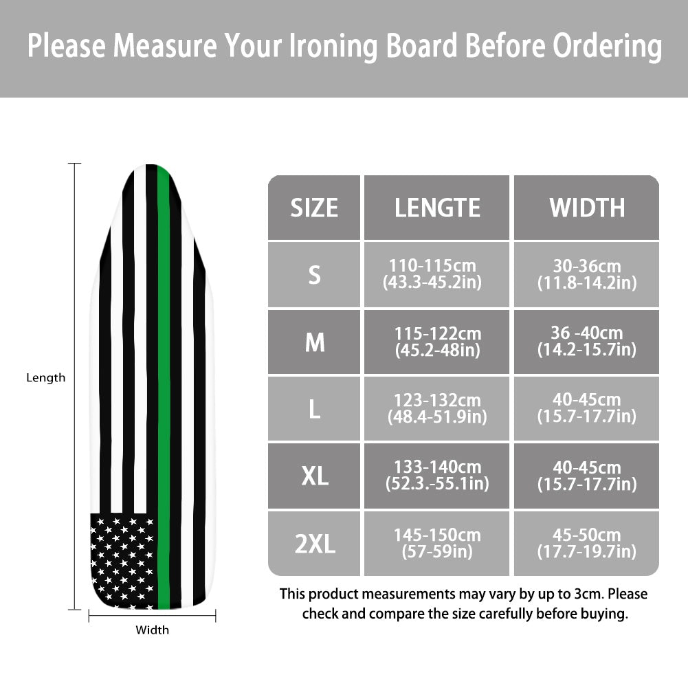 Thin Green Line Flag Ironing Board Cover