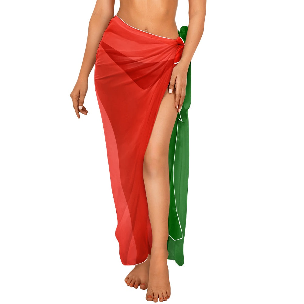 Portugal Flag Inspired Bikini Cover-Up
