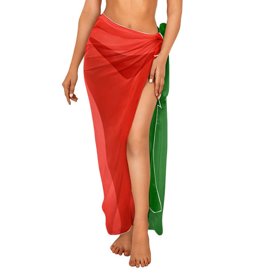 Portugal Flag Inspired Bikini Cover-Up