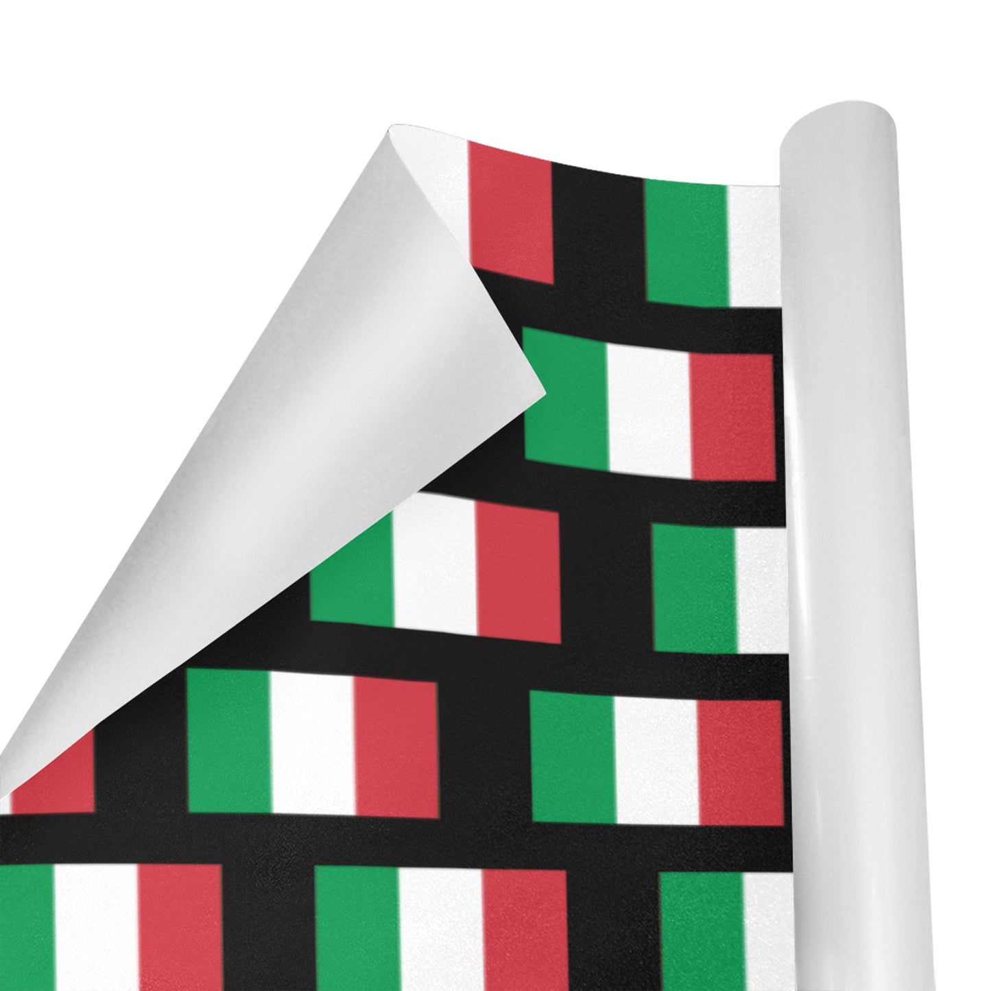 Italy Flag Inspired Custom Gift Wrapping Paper 58"x 22.5" (4 Rolls)