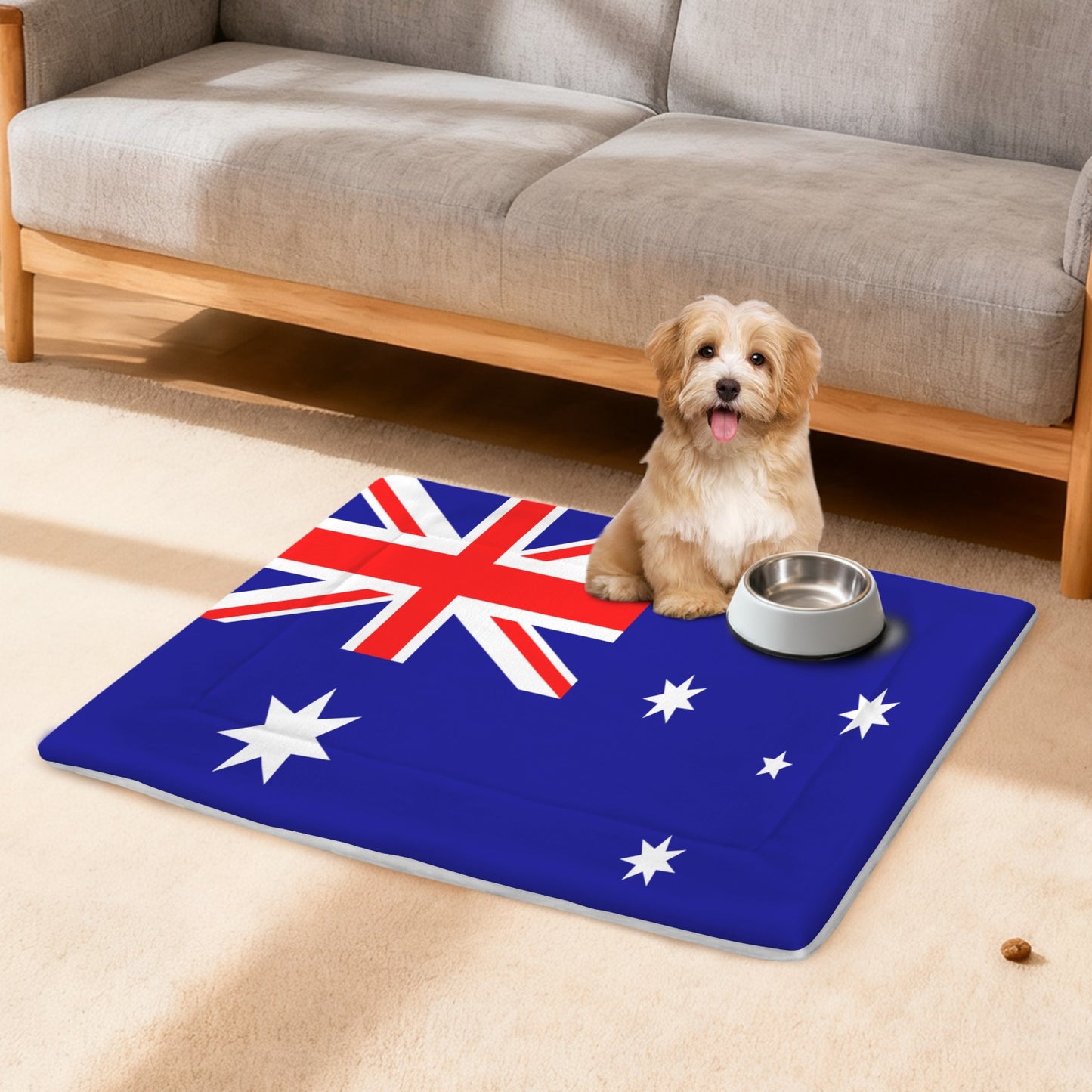 Australia Flag Inspired Pet Mat 25x18inch (Made in the USA)