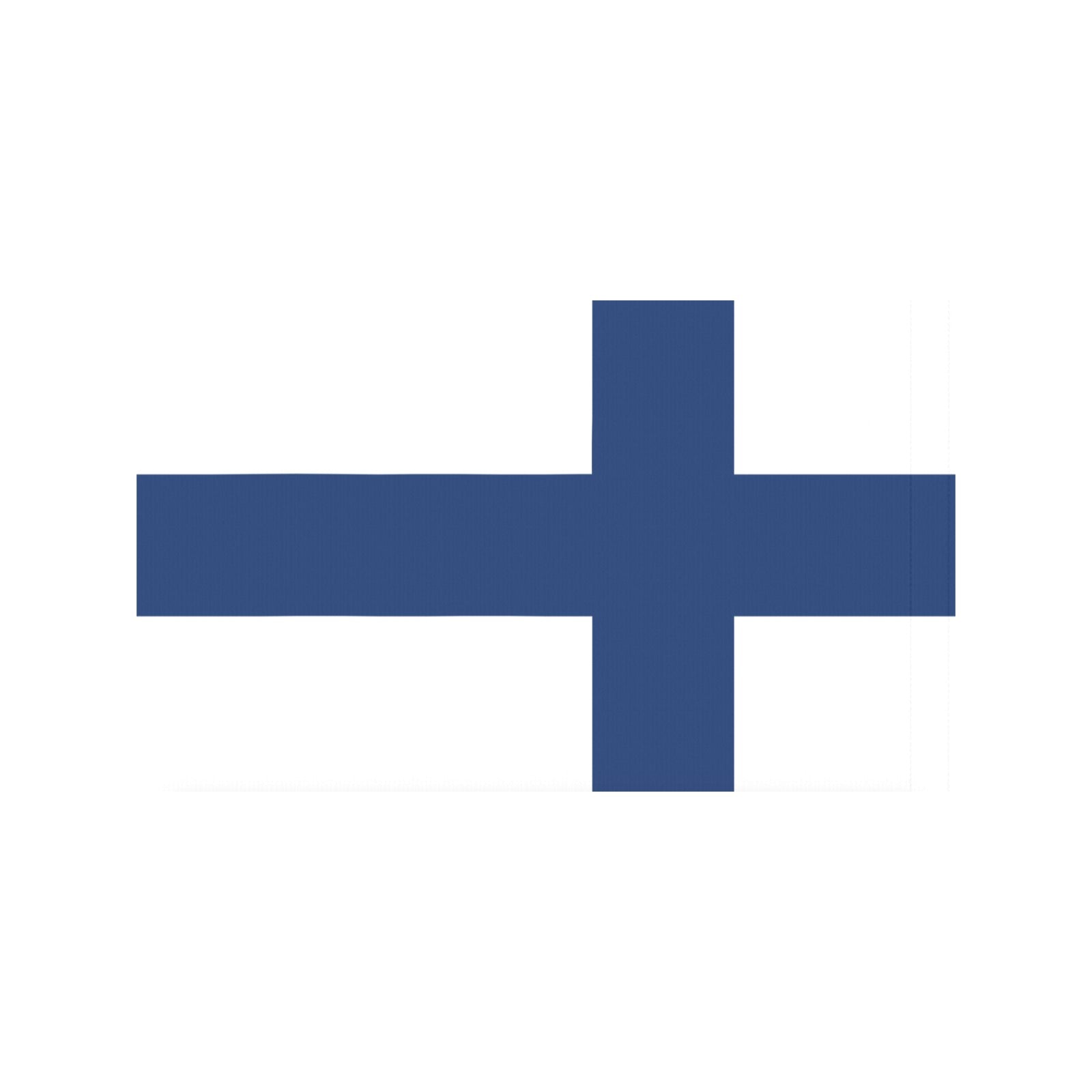 White flag with blue cross, by Luv My Flag.