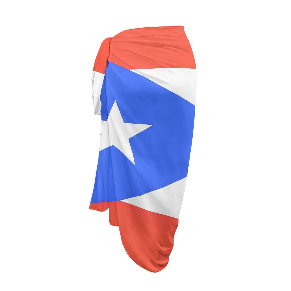 Puerto Rico Flag Inspired Bikini Cover-Up