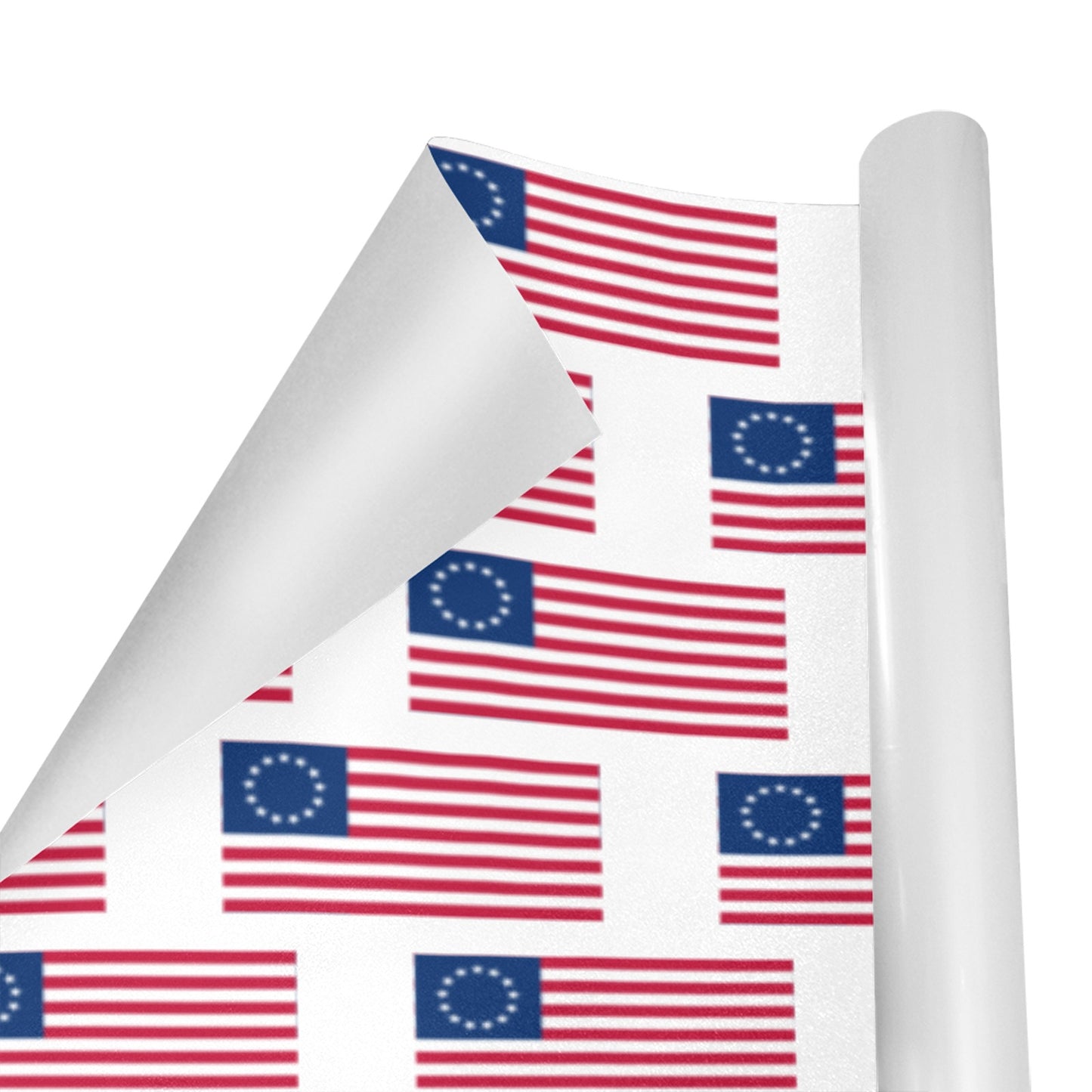 Betsy Ross Flag Inspired Custom Gift Wrapping Paper 58"x 22.5" (4 Rolls)