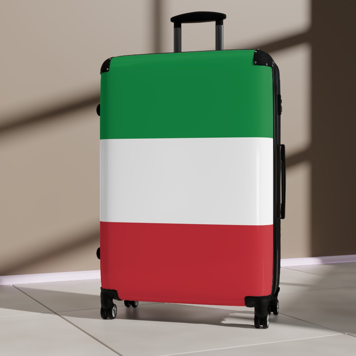 Italy Flag Inspired Suitcase