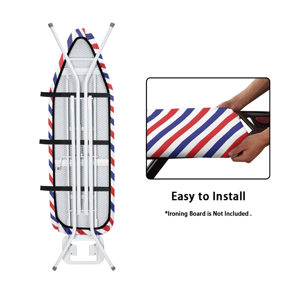 American Flag Colors, Red White Blue Stripes Ironing Board Cover