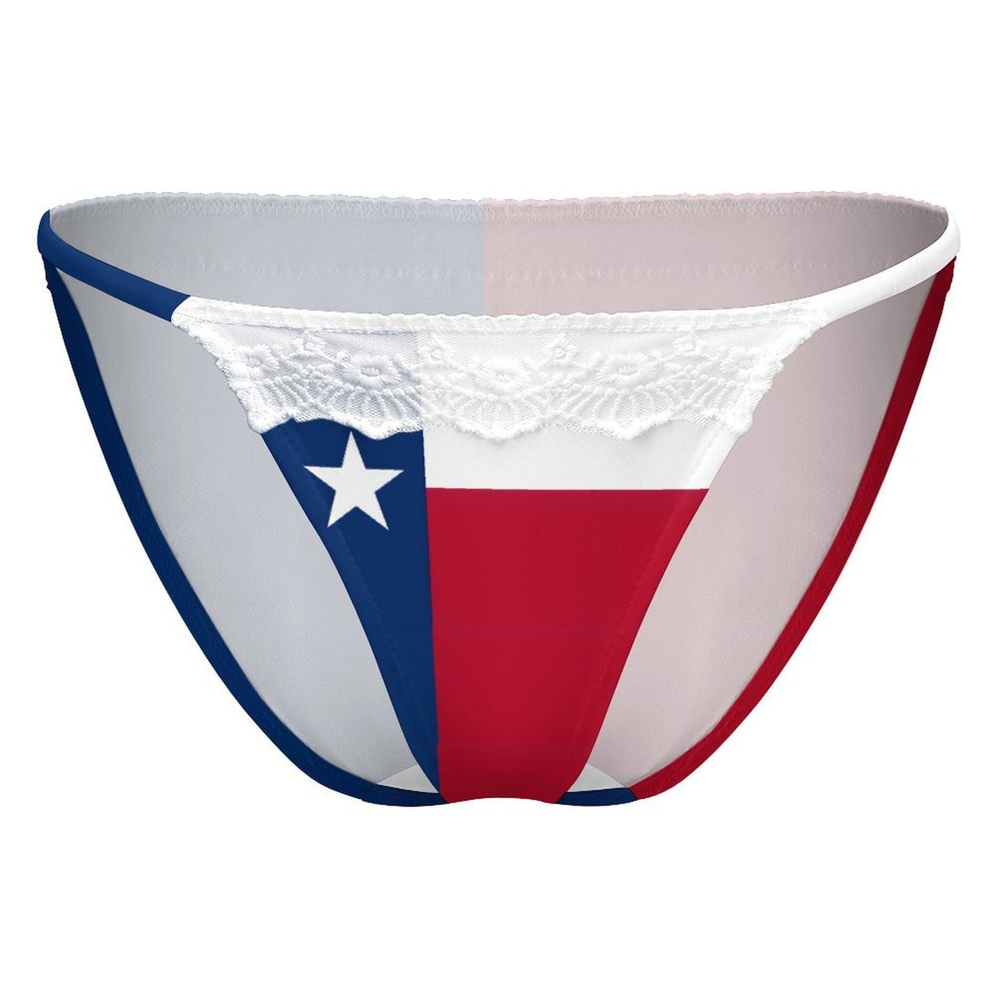 Texas Flag Inspired Lace Trim Underwear