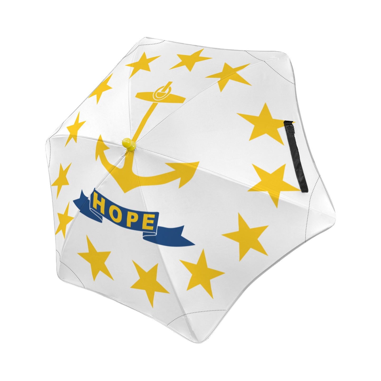 Rhode Island Flag Inspired Kids Safe Round Corner Umbrella