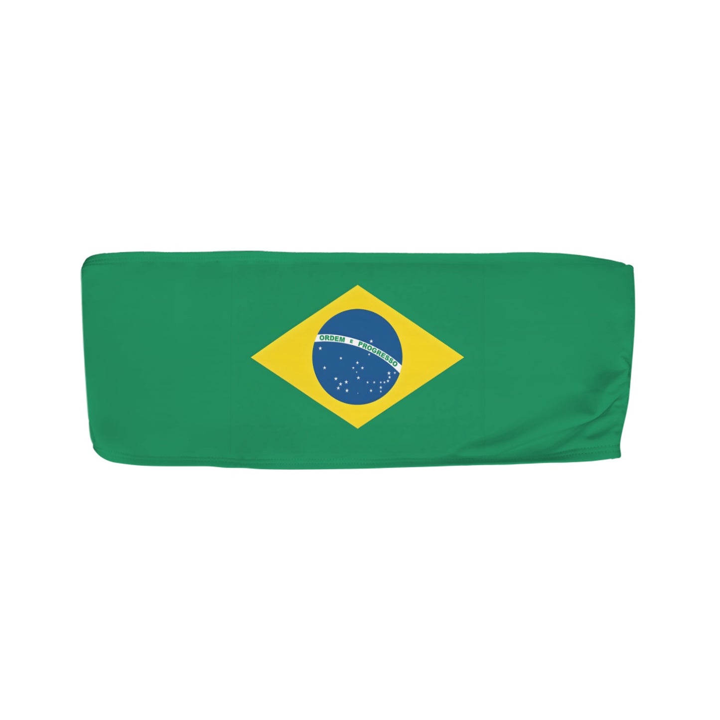 Brazil Flag Inspired Bandeau Tube Bikini Top