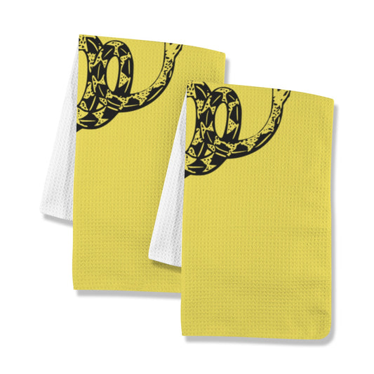 Gadsden Flag Inspired Kitchen Towel 40X60cm (Pack of 2) (Made in the USA)