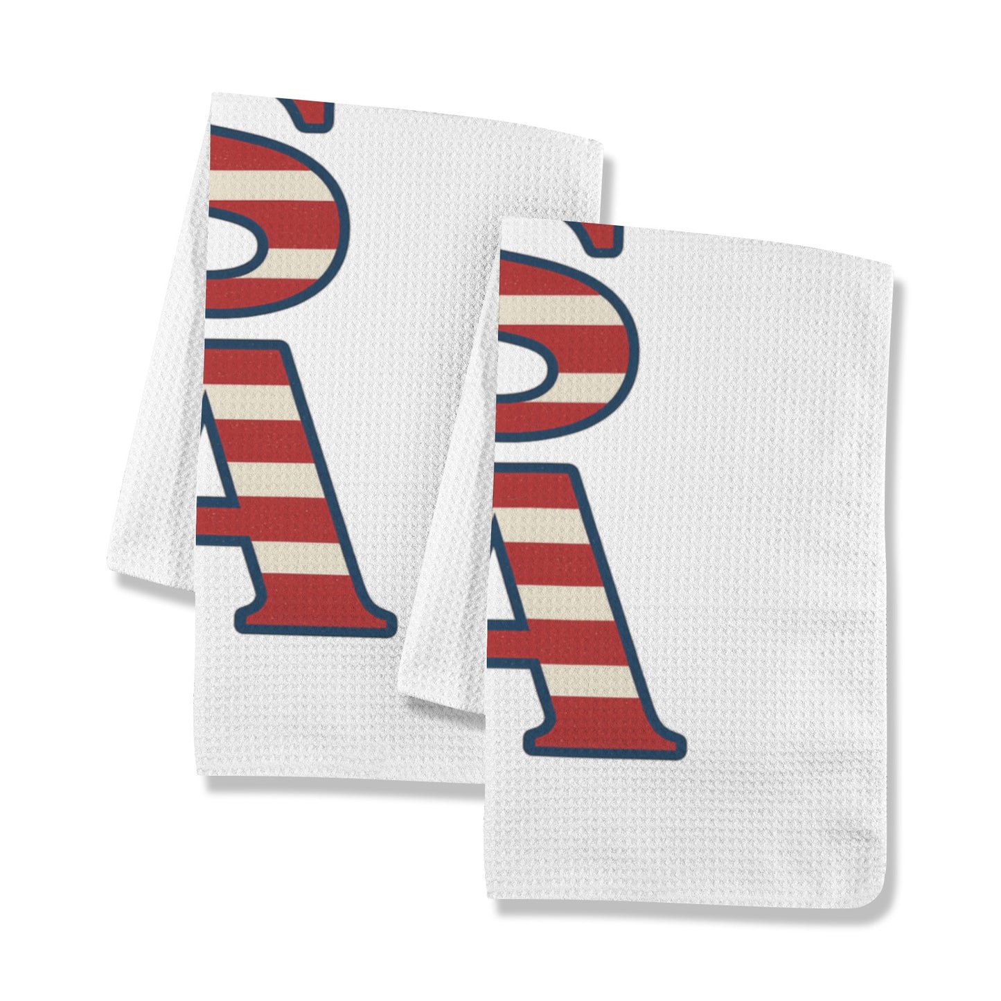 USA/American Flag Inspired "USA" Kitchen Towel 40X60cm (Pack of 2) (Made in the USA)