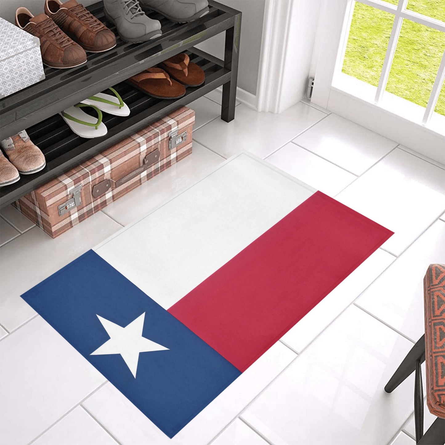 Texas Flag Inspired Doormat 30" x 18" (Sponge Material)