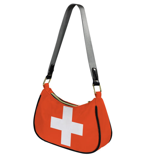 Switzerland Flag Inspired Women's Shoulder Bag