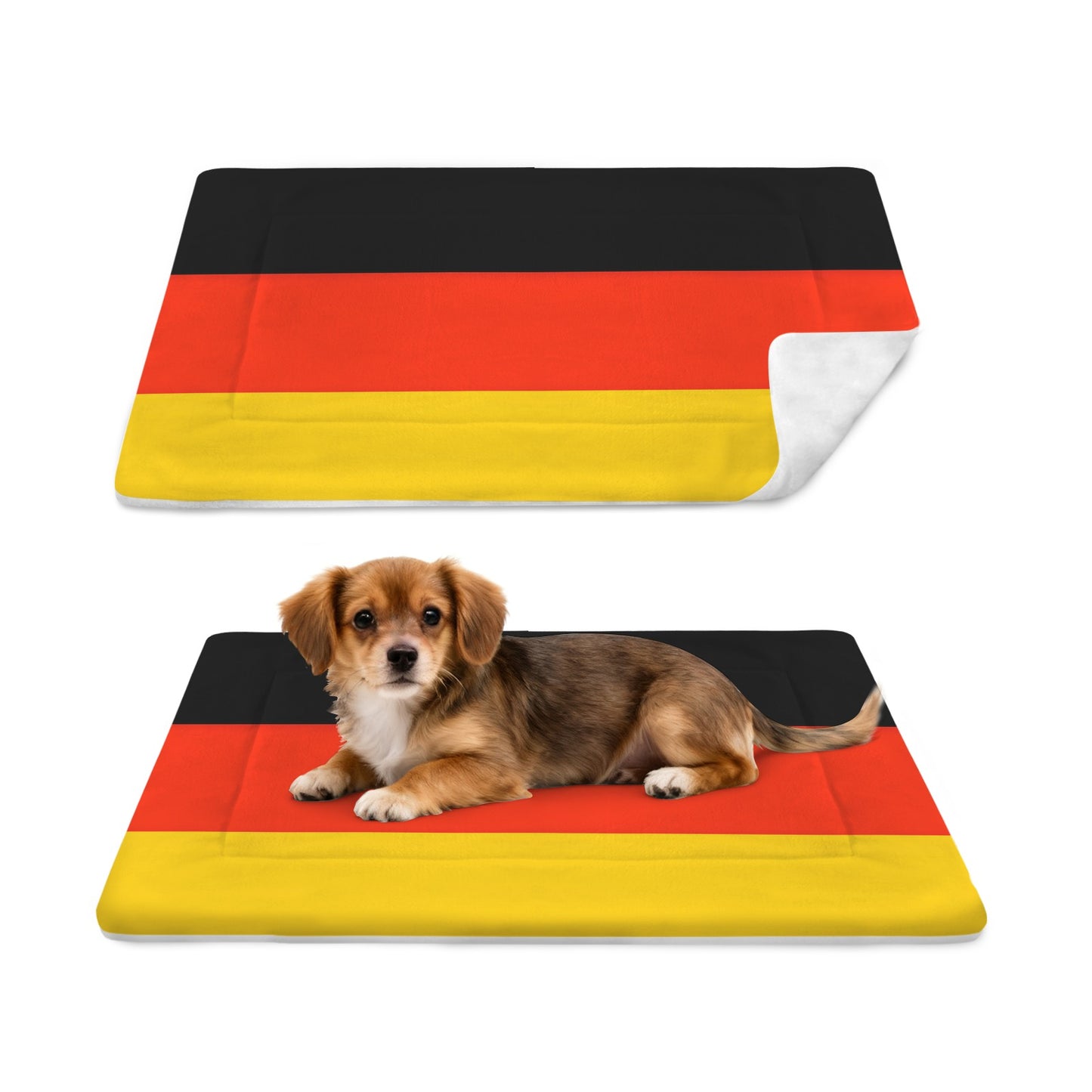 Germany Flag Inspired Pet Mat 25x18inch (Made in the USA)