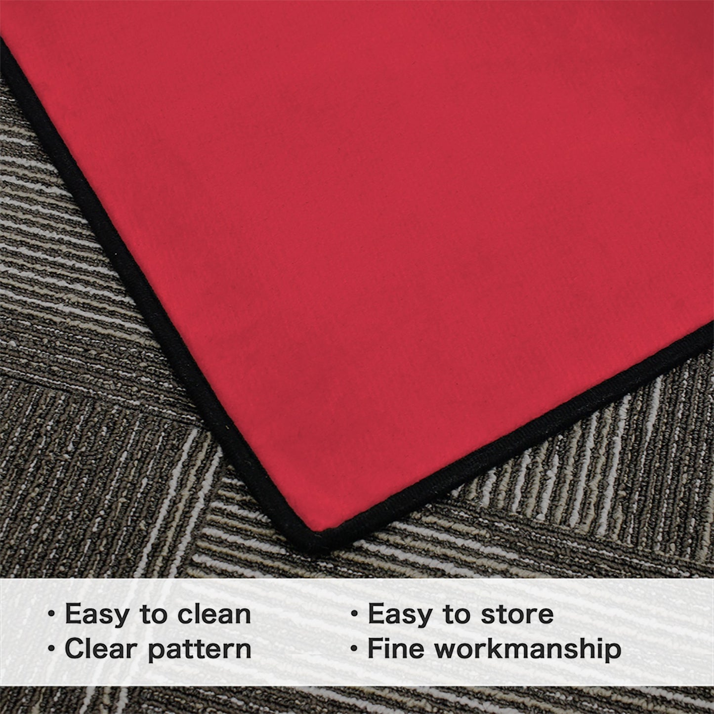 Antigua and Barbuda Flag Inspired 84x60 Inch Area Rug with Black Binding (Made in the USA)