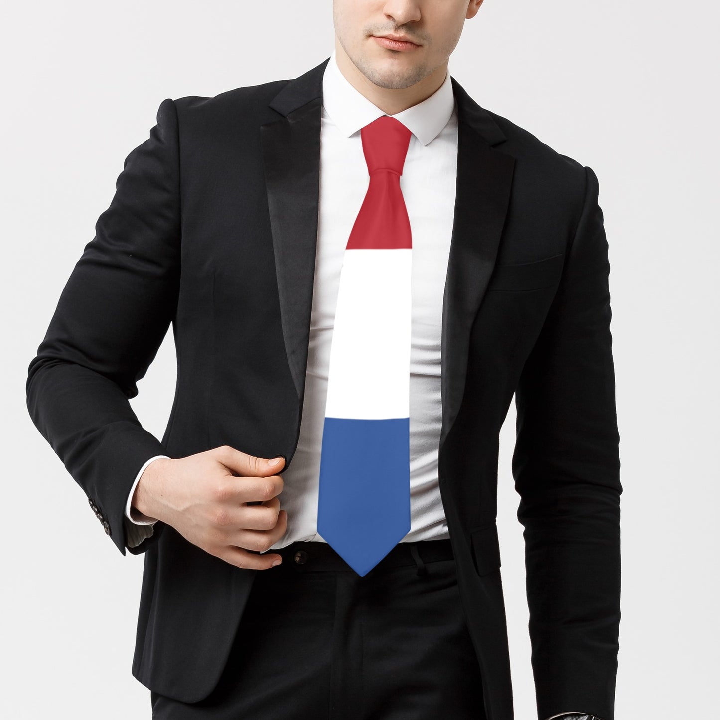Netherlands Flag Inspired Classic Necktie (Two Sides)