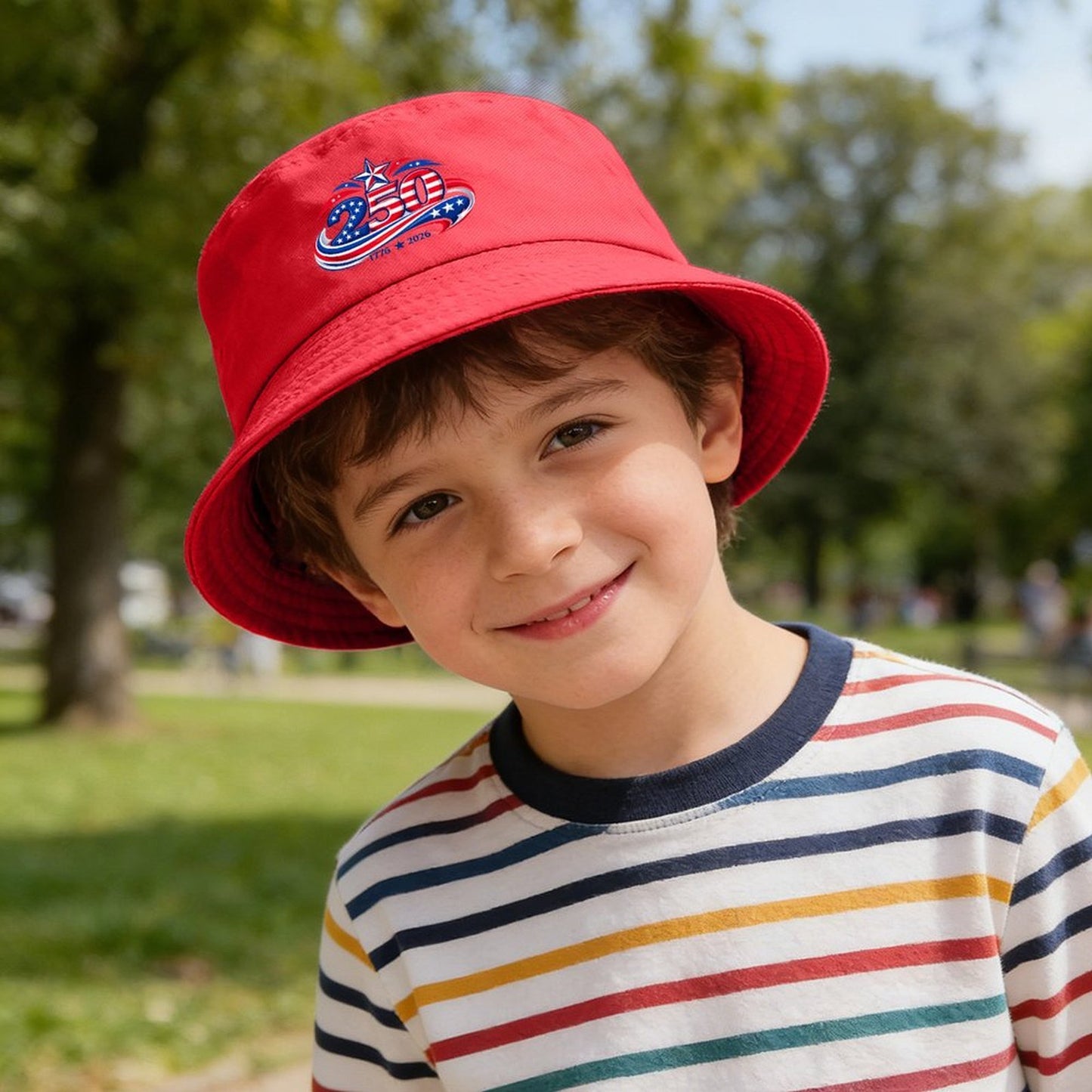 250 Anniversary USA/American Flag Inspired (style-2) Kids’ Bucket Hat | Ships from USA