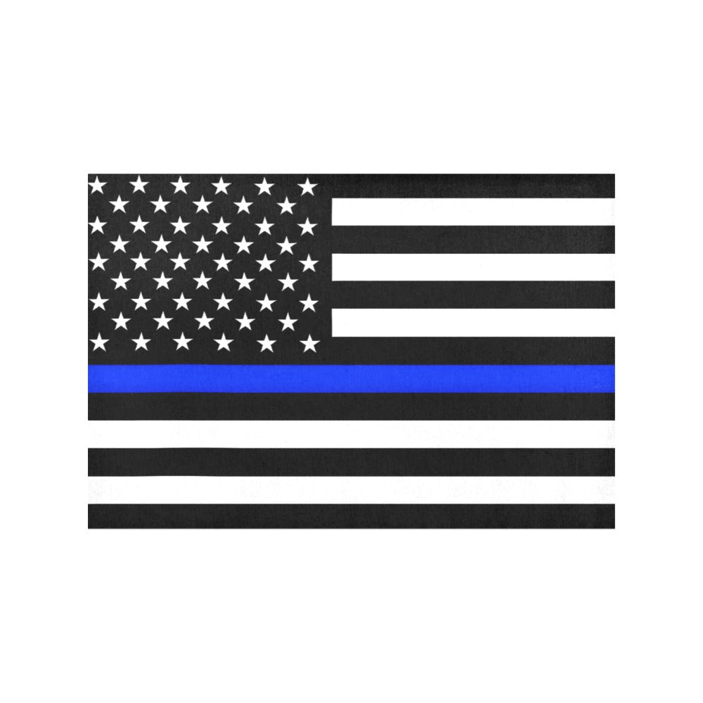 Thin Blue Line Flag Placemats 12" x 18" (Set of 6)
