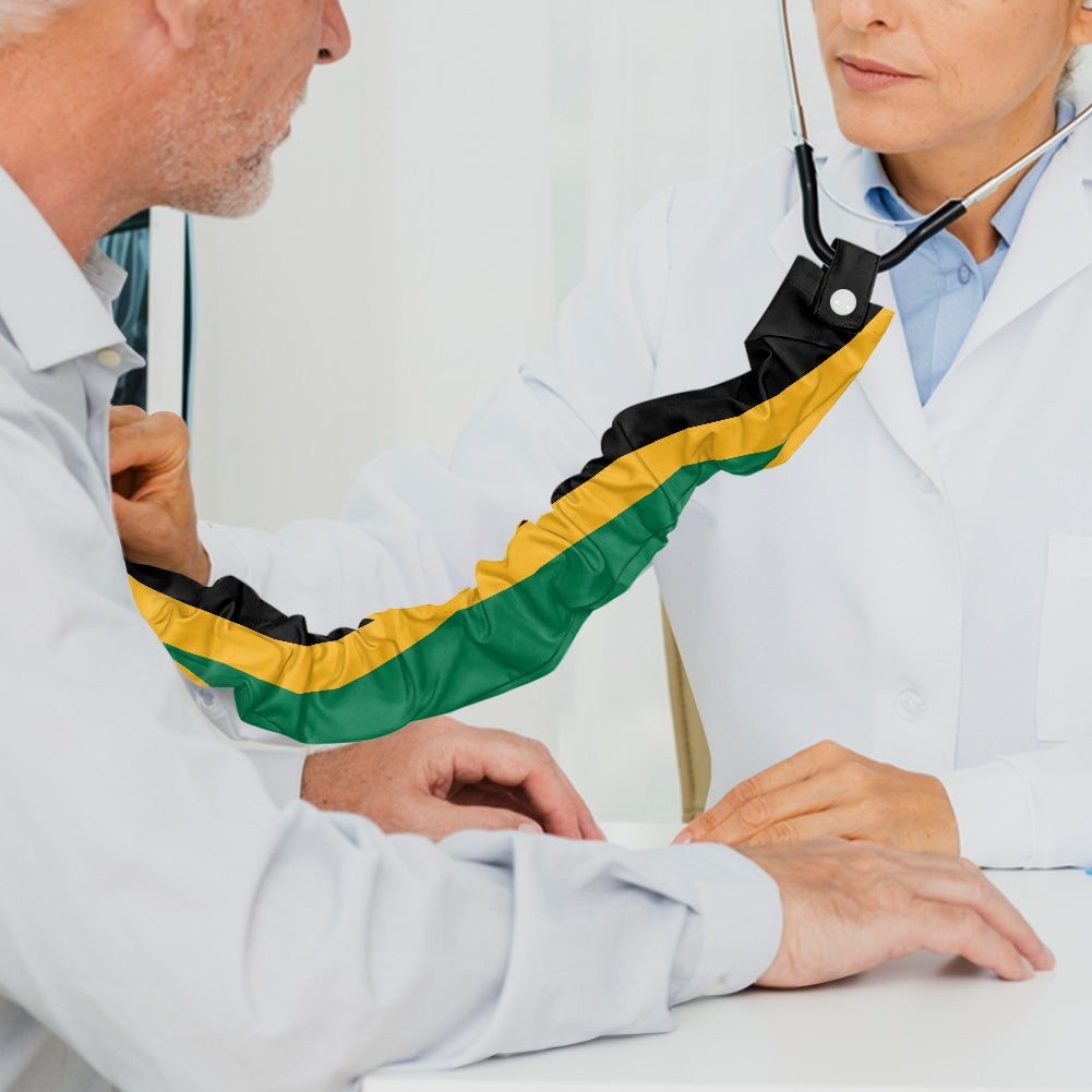 Jamaica Flag Inspired Stethoscope Protective Cover