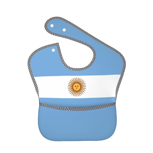 Argentina Flag Inspired Baby Bib