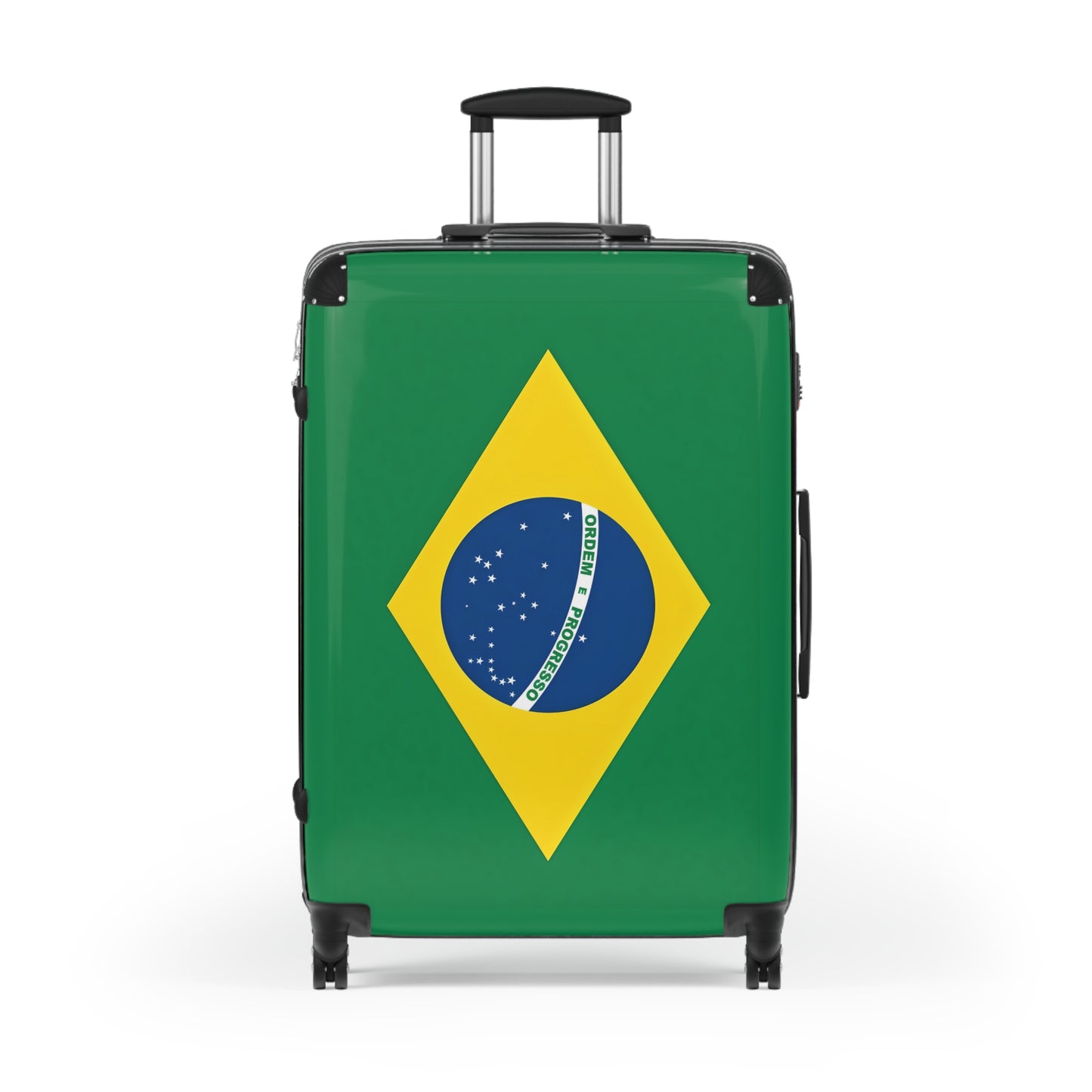 Brazil Flag Inspired Suitcase