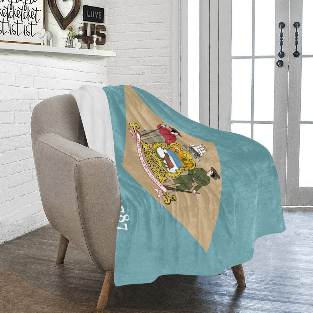 Cozy throw blanket featuring Luv My Flag's unique design.
