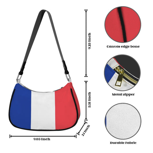 France Flag Inspired Women's Shoulder Bag