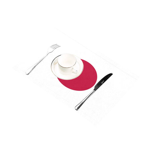 Japan Flag Placemats 12" x 18" (Set of 6)