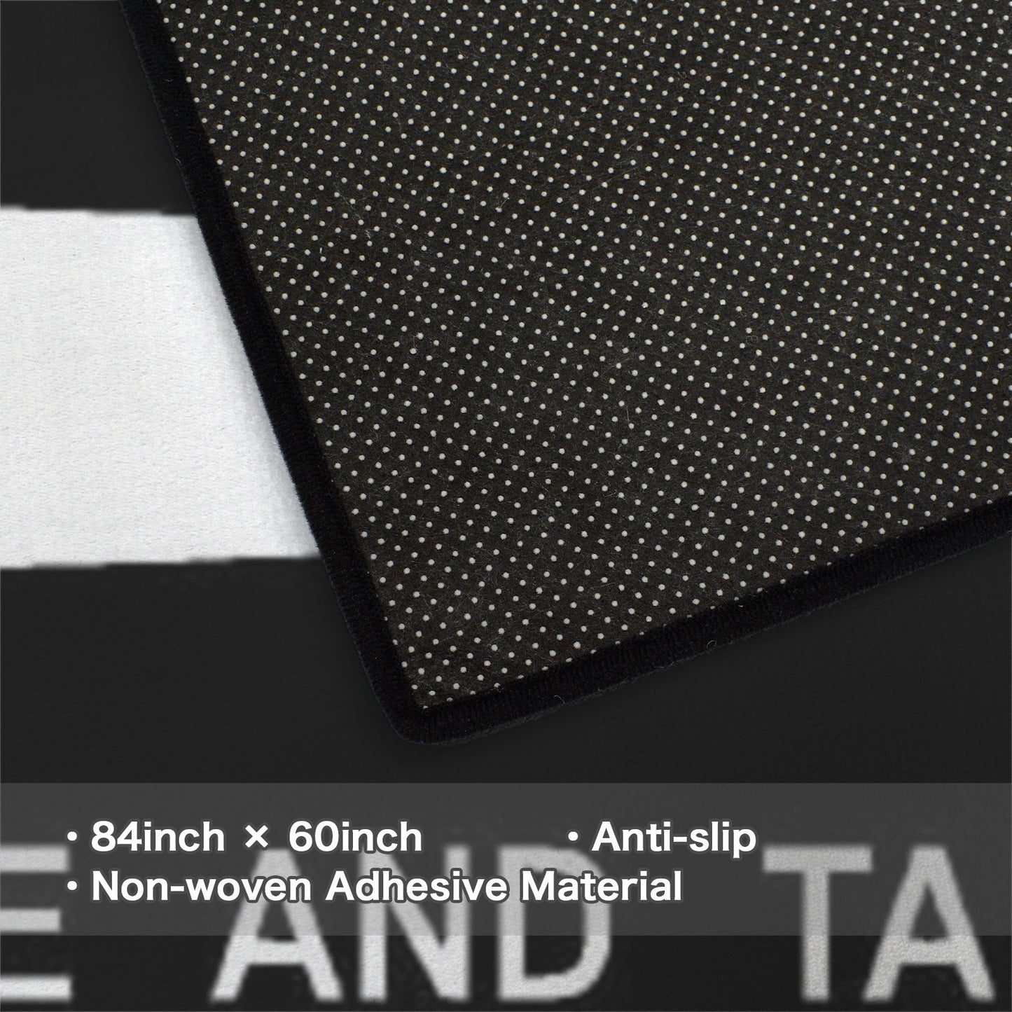 Come and Take It Flag Inspired 84x60 Inch Area Rug with Black Binding (Made in the USA)