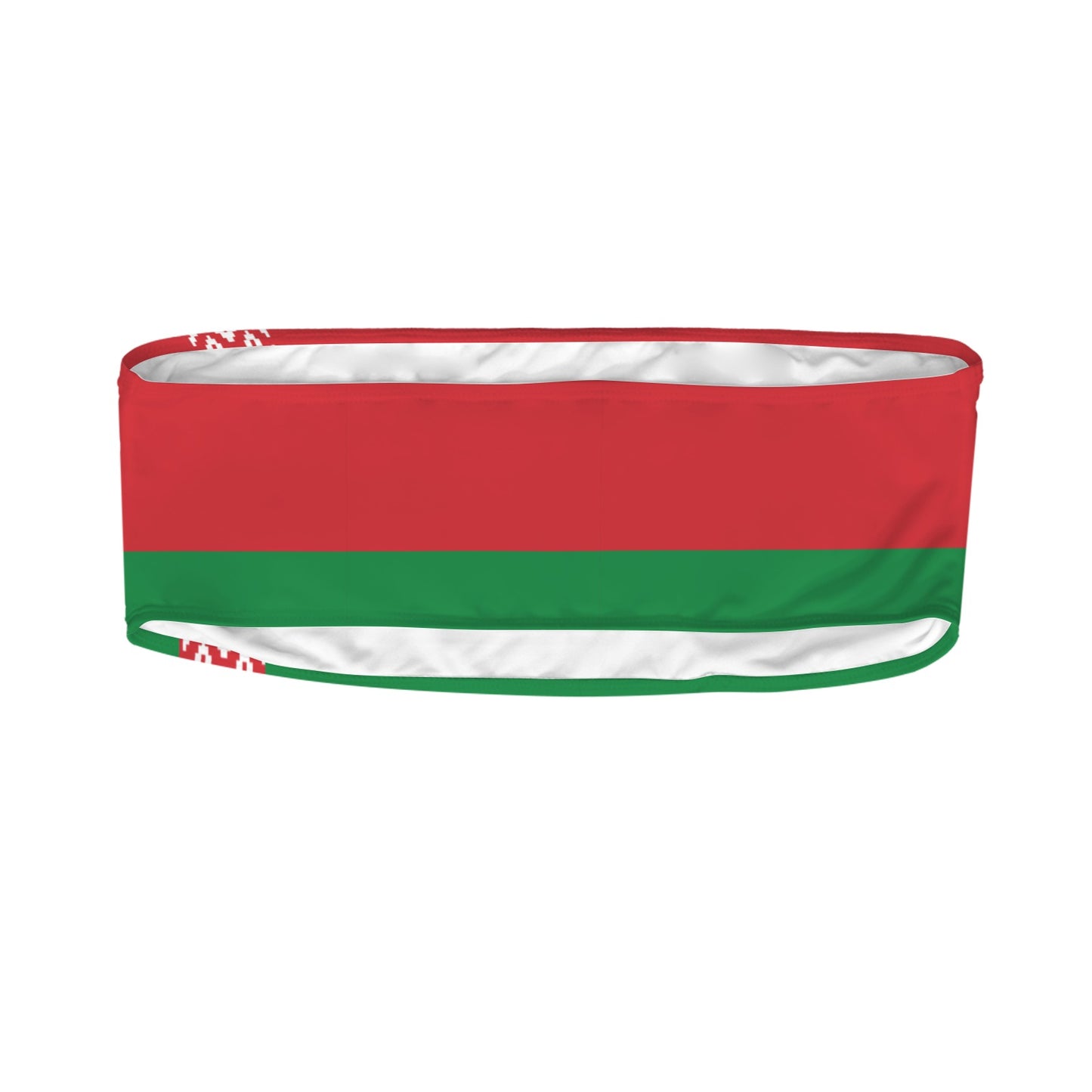Belarus Flag Inspired Bandeau Tube Bikini Top