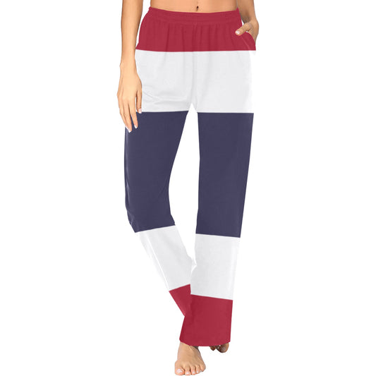 Thailand Flag Women's Pajama Trousers Made in the USA