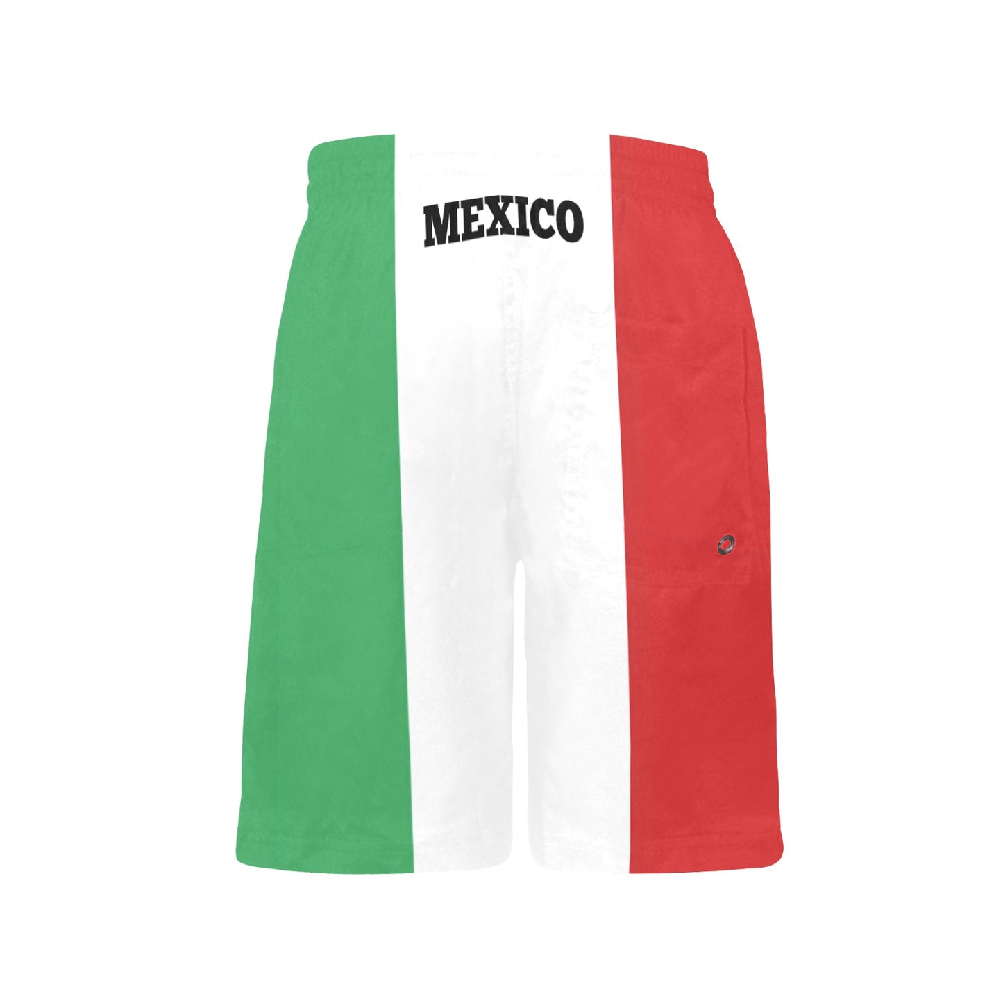 Mexico Flag Inspired Boys Beach Shorts