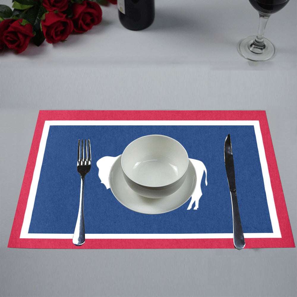 Wyoming Flag Placemats 12" x 18" (Set of 6)