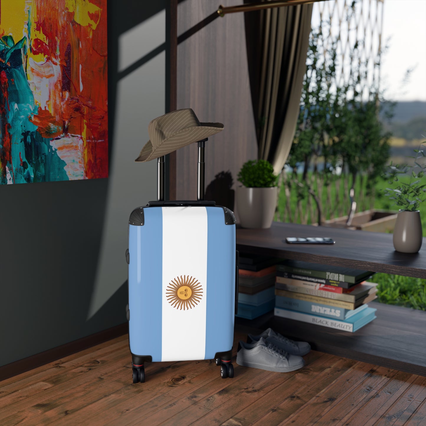 Argentina Flag Inspired Suitcase