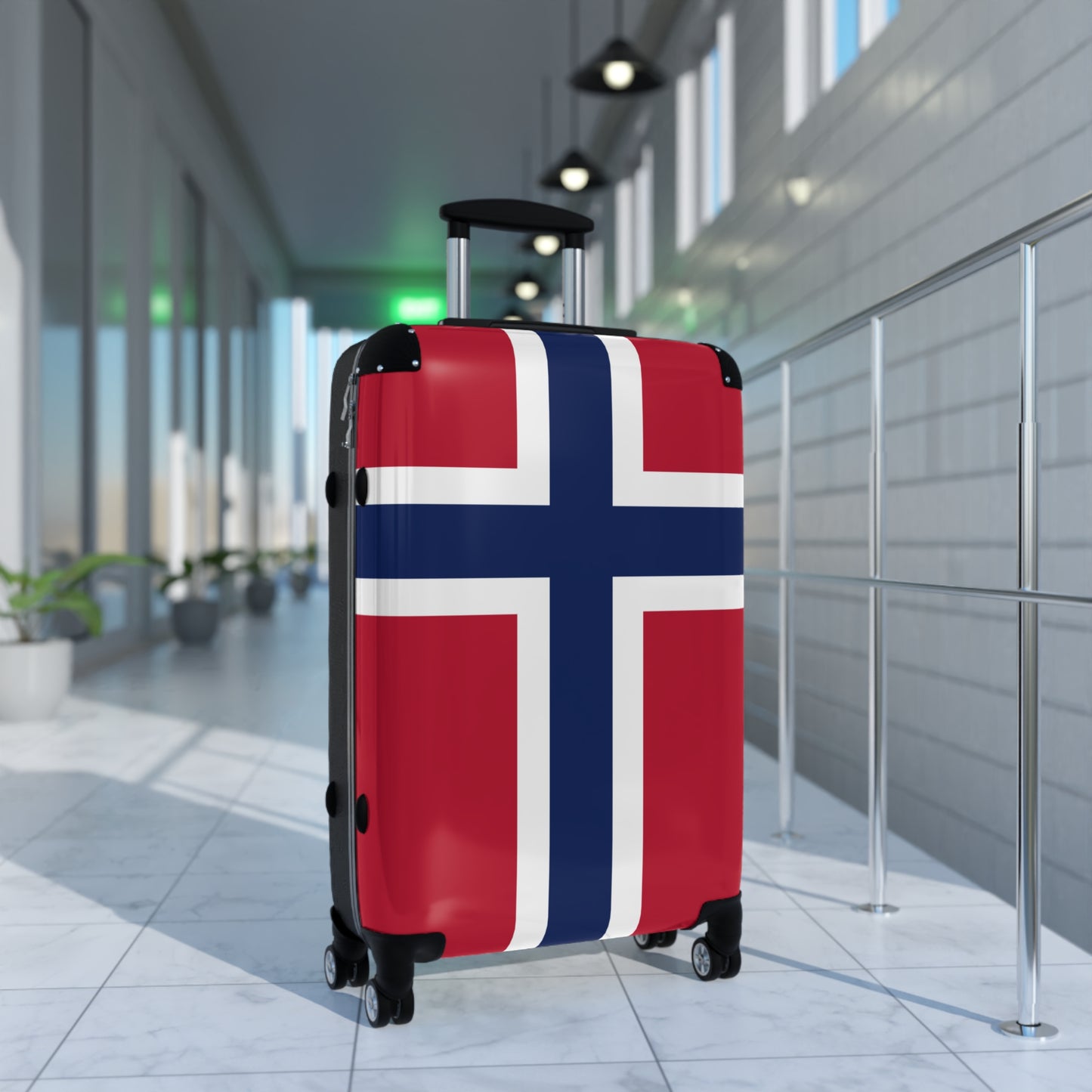 Norway Flag Inspired Suitcase