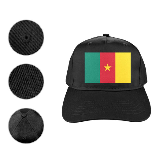Cameroon Flag Inspired Baseball Cap | Printed in the USA