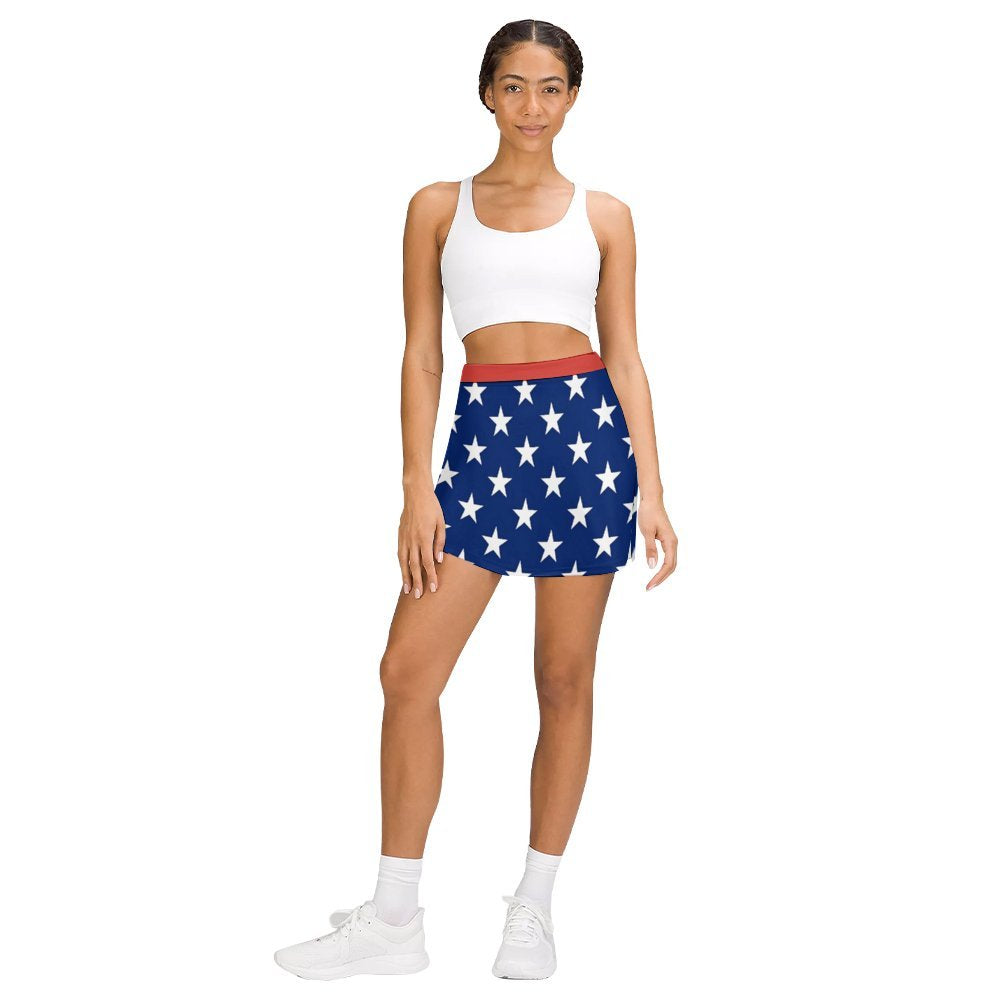 USA/American Flag Inspired Women’s Skort with Pocket