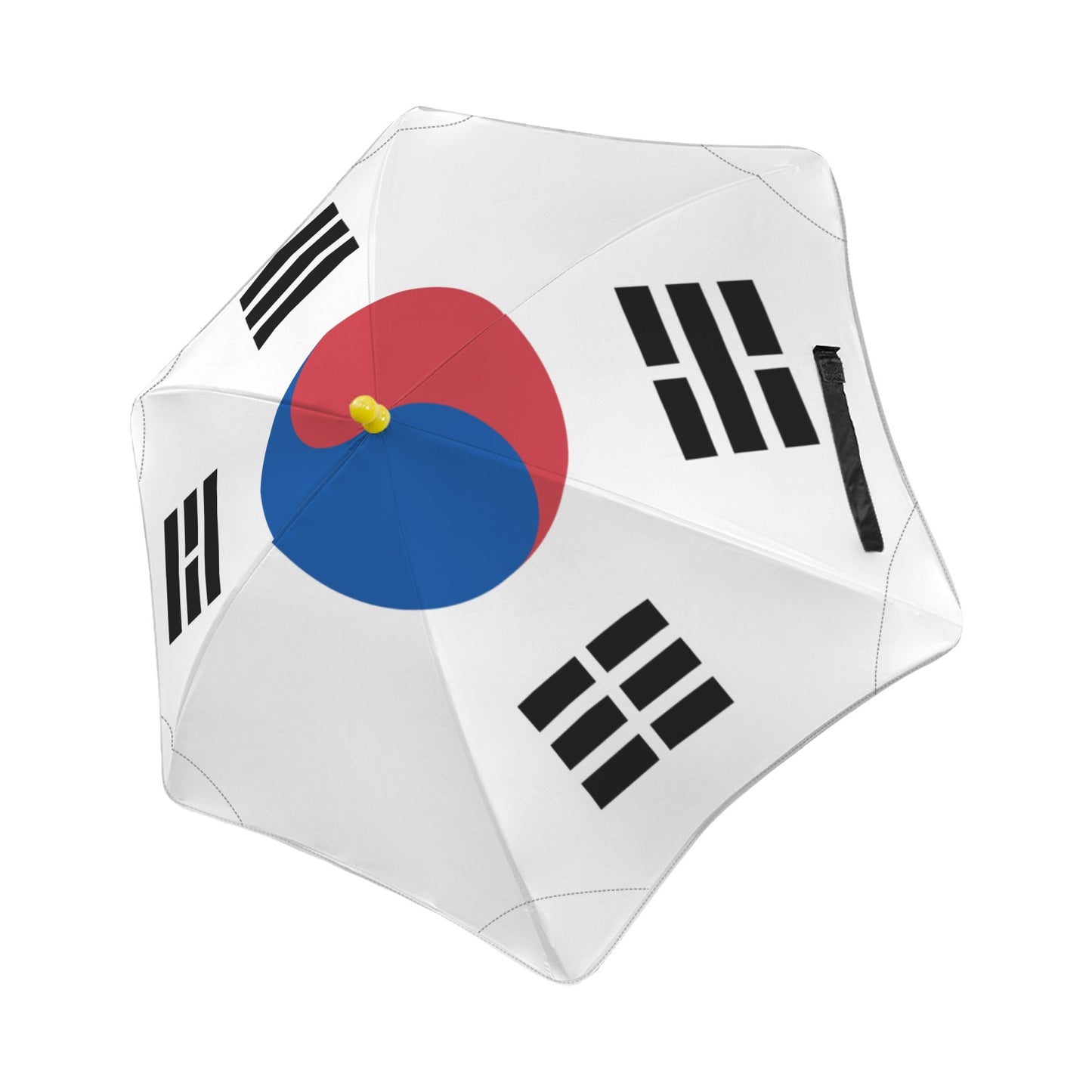 South Korea Flag Inspired Kids Safe Round Corner Umbrella